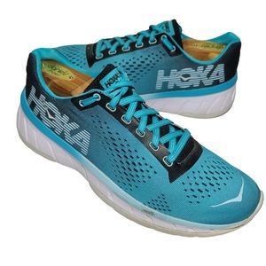 Hoka One One Cavu Women's Size 7.5 Blue Aqua Athletic Running Shoes